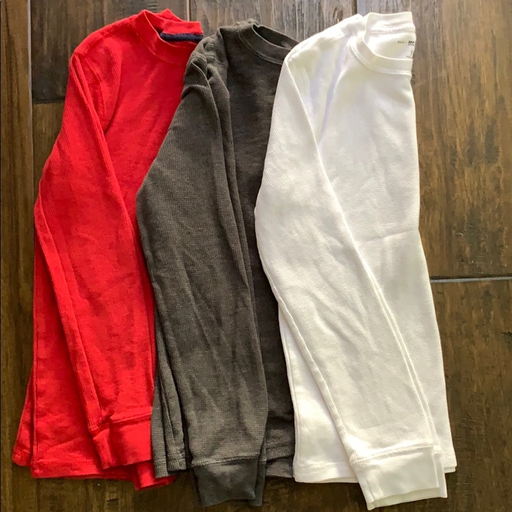3 Boys Long Sleeve Thermal Shirts